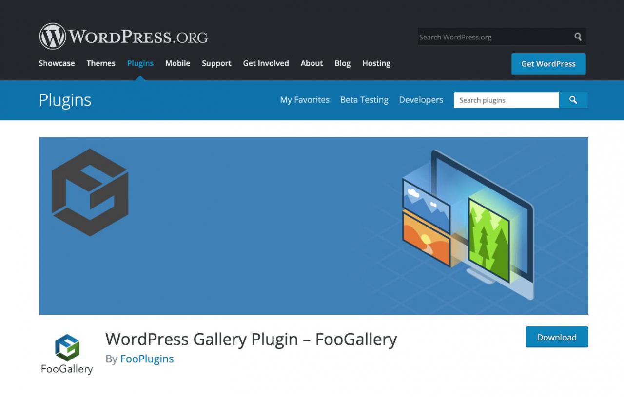 FooGallery 在 wordpress.org 上提供免费的精简版